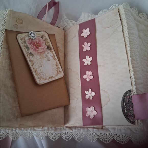 Victorian Junk Journal Scrapbook
w/ Cards, Bookmarks, Die Cuts & Nostalgia - Picture 13 of 16